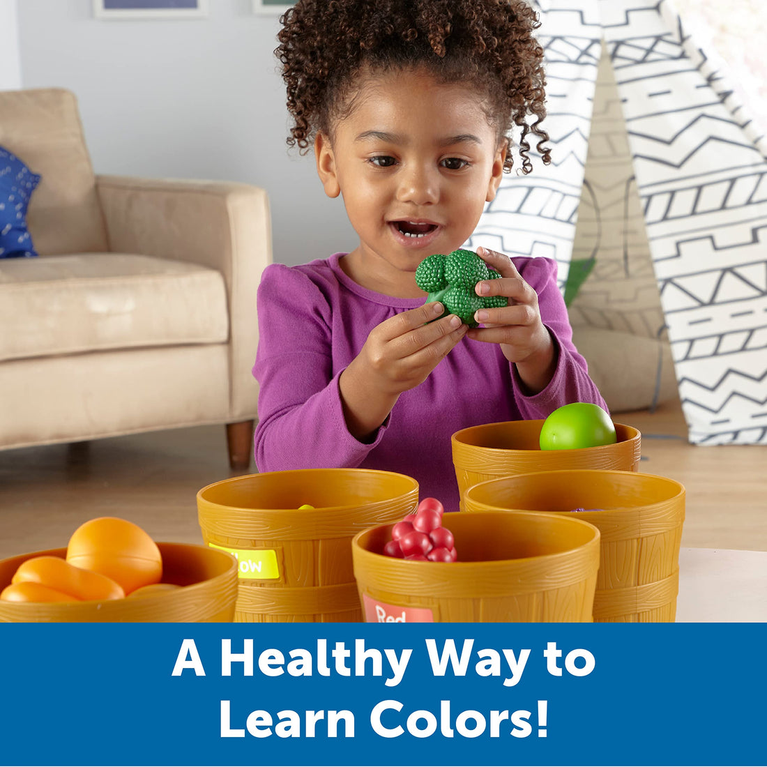 Interactive Playtime: Fostering Social Skills with the Farmer’s Market Color Sorting Set"