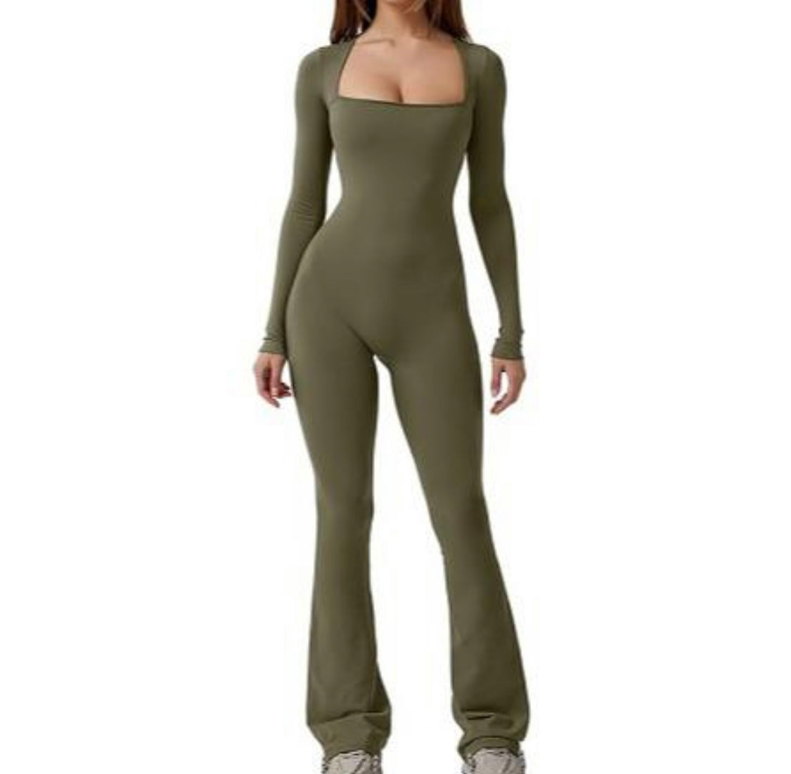 Long Sleeve Flared Jumpsuits For Women