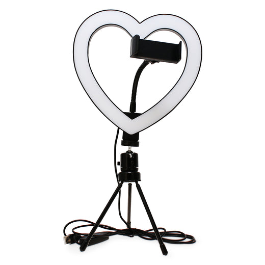 8in studio ring light phone mount with inline remote